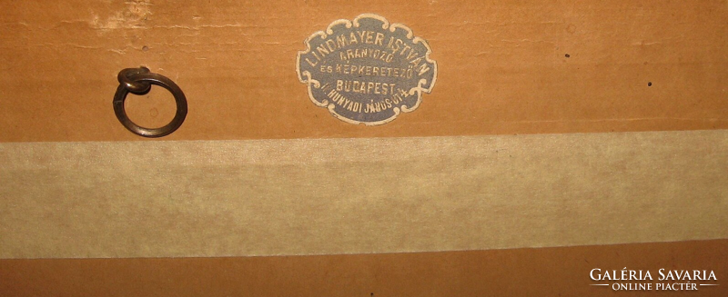 GARANTÁLTAN EREDETI CSODÁS FRIEDLINGER JENŐ / 1890- / CSENDÉLET ÜVEGPOHARAKKAL