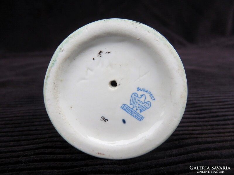 Retro Aqincum Porcelán Fésülködő Nő Akt Szobor