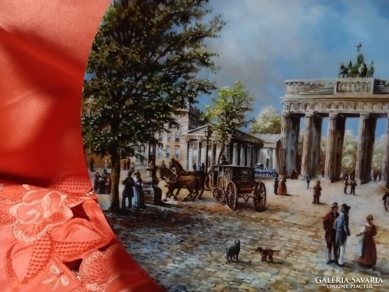 Bradex dísztányér,  "A Brandenburgi kapu"