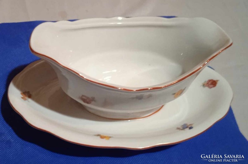 Hungarian Sause Holder in excellent shape read 9 cm high and 20.5 cm wide