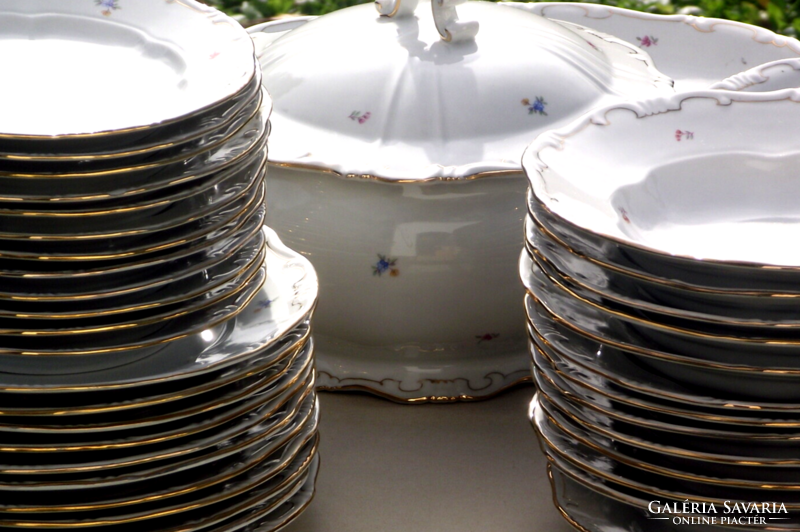 ZSOLNAY ÉTKÉSZLET, 42 darab