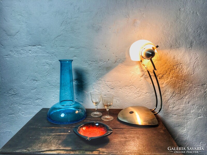 Walter Monici stílusú, mid century bankárlámpa- 51036