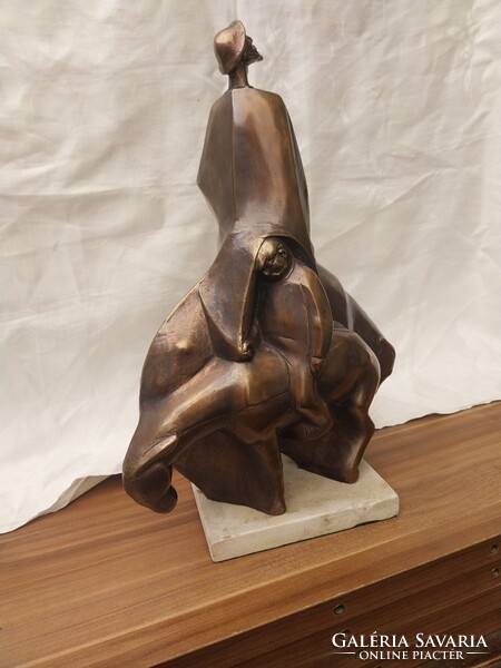 Olcsai Kis Zoltán Don Quijote bronz szobra