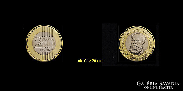 200 FORINT - BATTHYÁNY EMLÉK - PORTRÉ DOMBORVERETTEL -2024