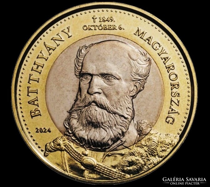 200 FORINT - BATTHYÁNY EMLÉK - PORTRÉ DOMBORVERETTEL -2024