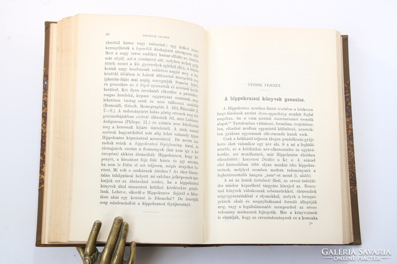 1910 Dedikált Hornyánszky Gyula  - Hippokrates A görög felvilágosodás tudománya Szép példány !!