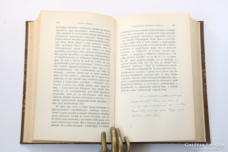 1910 Dedikált Hornyánszky Gyula  - Hippokrates A görög felvilágosodás tudománya Szép példány !!