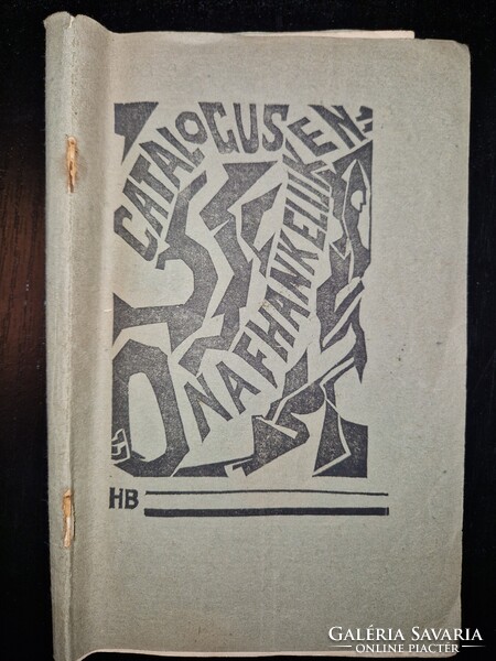 1921, holland avantgarde katalógus, ritka