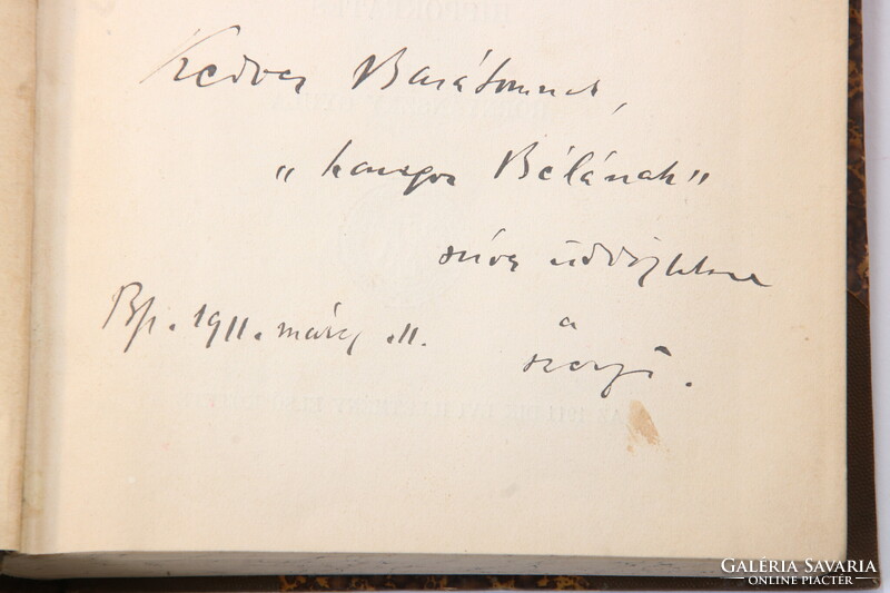 1910 Dedikált Hornyánszky Gyula  - Hippokrates A görög felvilágosodás tudománya Szép példány !!
