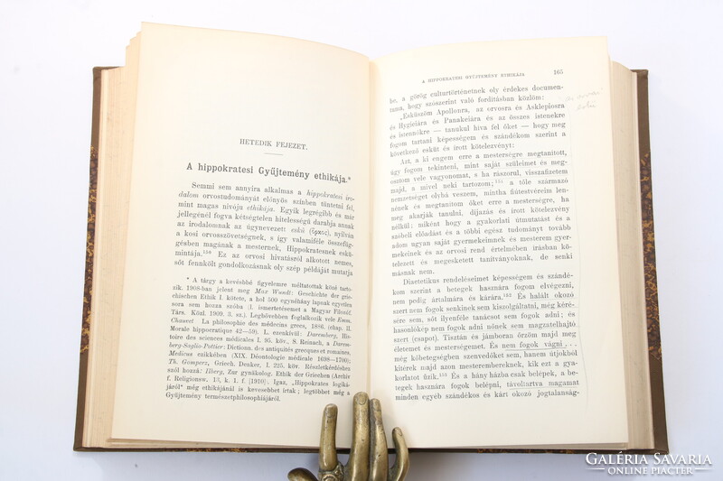 1910 Dedikált Hornyánszky Gyula  - Hippokrates A görög felvilágosodás tudománya Szép példány !!