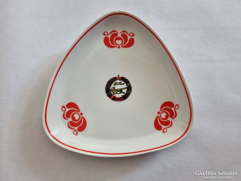 MHSZ Hollóházi porcelán tálka