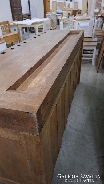 Keményfa masszív komód gyalupad új sokfiókos komód