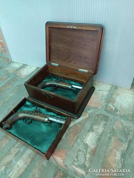 1800 As évek, antik párbaj pisztoly pár.