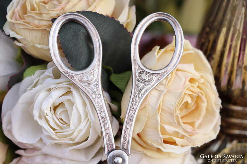 Vintage Grasoli ezüstözött süteményfogó / tortacsipesz