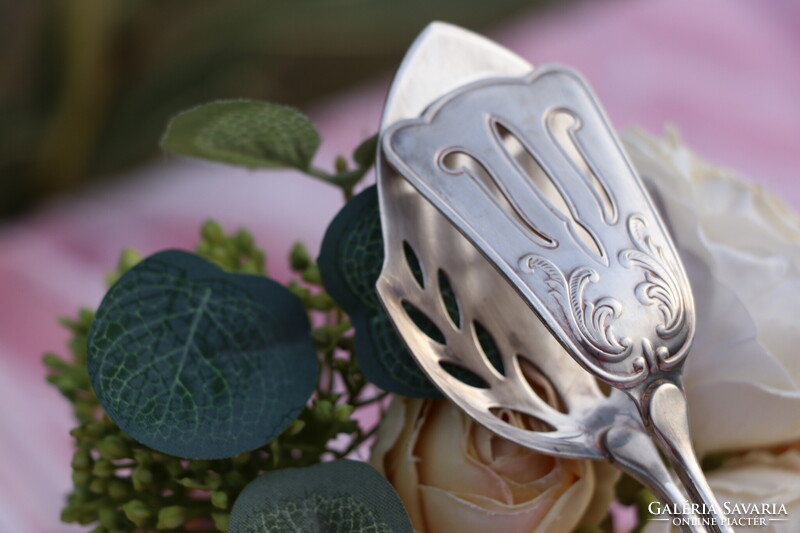 Vintage Grasoli ezüstözött süteményfogó / tortacsipesz