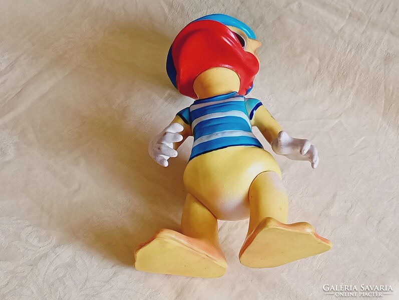 NAGY gumi Donald kacsa 33cm 1970 retro gumijáték Aradeanca DONALD DUCK