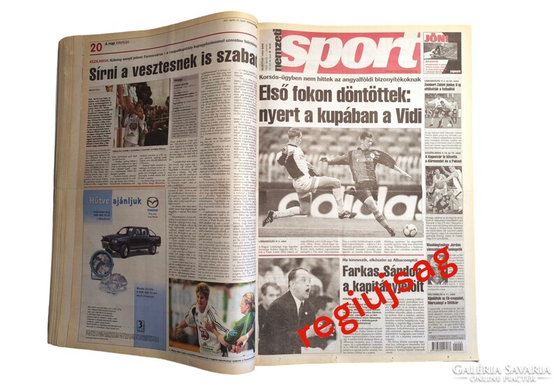 2001 május 5  /  nemzeti sport  /  EREDETI Újság - Magyar / Napilap. Ssz.:  27035