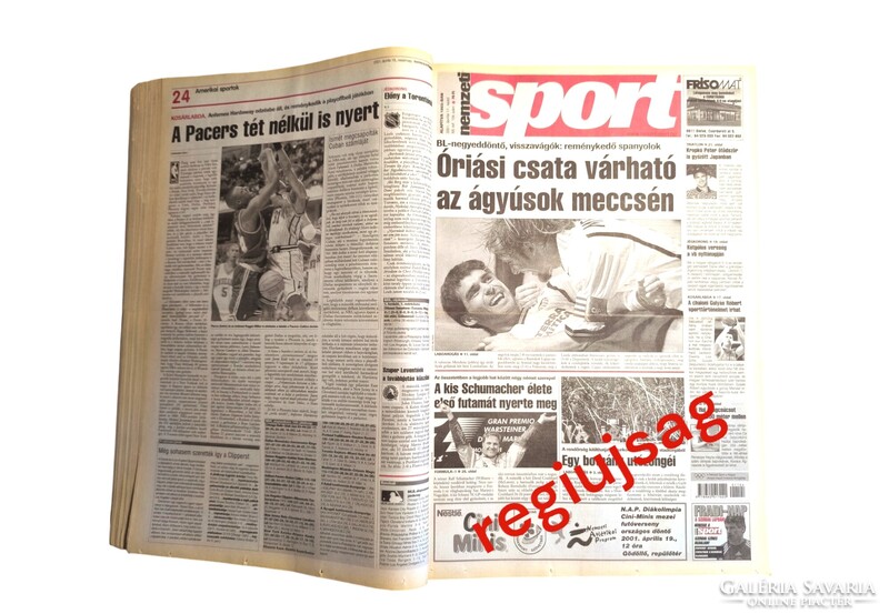 2001 május 5  /  nemzeti sport  /  EREDETI Újság - Magyar / Napilap. Ssz.:  27035
