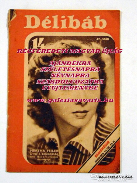 1941 november 22  /  Délibáb  /  Ssz.: 1446