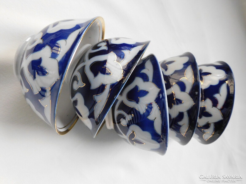 Üzbég teáskészlet a szovjet időkből