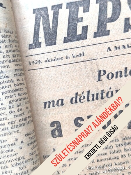 1959 október 6  /  Népszabadság  /  Újság - Magyar / Napilap. Ssz.:  29860