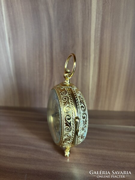 Imhof „Trianon” aranyszínű asztali óra – 1940 körül