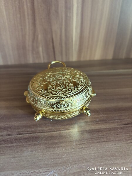 Imhof „Trianon” aranyszínű asztali óra – 1940 körül