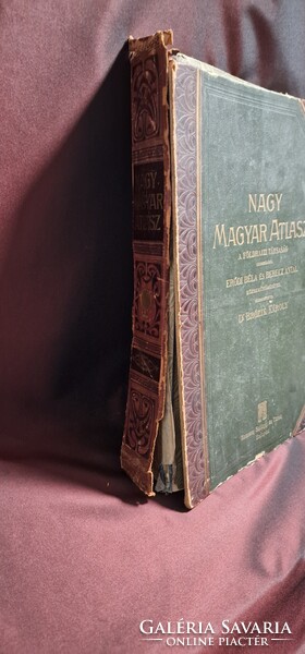 Nagy Magyar Atlasz (1906) – Ritka, 120 éves történelmi atlasz
