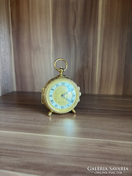 Imhof „Trianon” aranyszínű asztali óra – 1940 körül