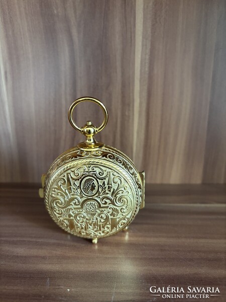 Imhof „Trianon” aranyszínű asztali óra – 1940 körül