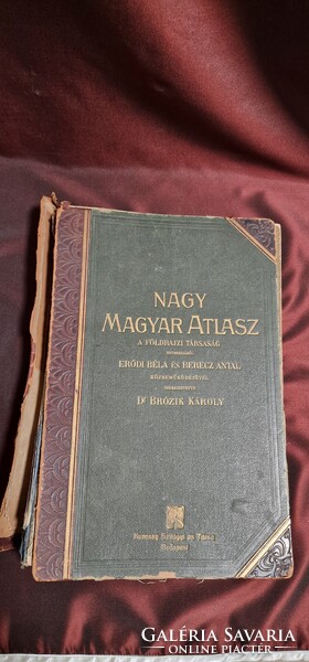 Nagy Magyar Atlasz (1906) – Ritka, 120 éves történelmi atlasz