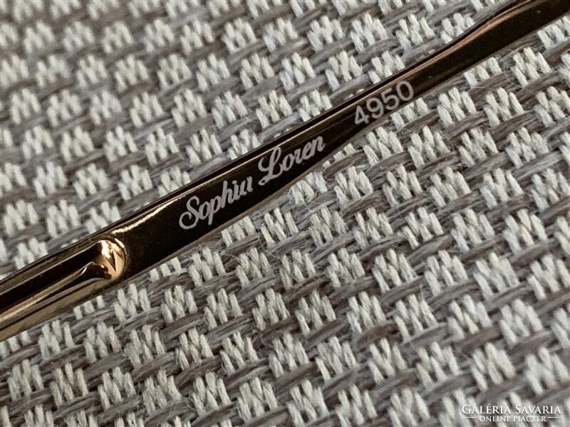 Vintage Sophia Loren szemüvegkeret, szemüveg saját tokjában