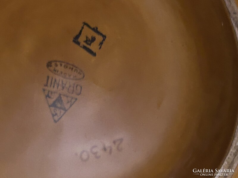 Tulipános Gránit (Kispesti Porcelángyár ) étkészlet, népi motivumos