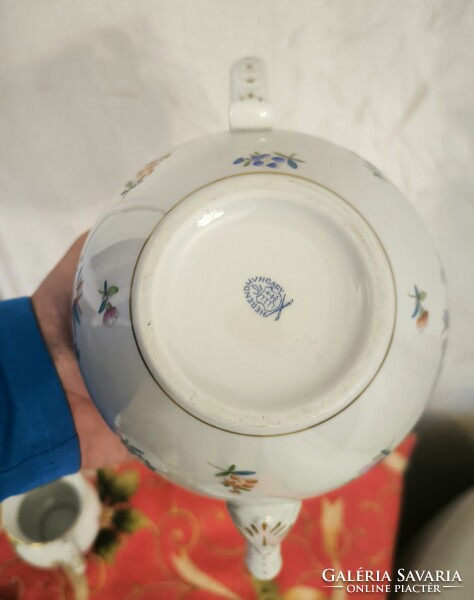 Herendi porcelán teàs készlet virág mintàs..HBC  Bouquet de Kornélia mintàs