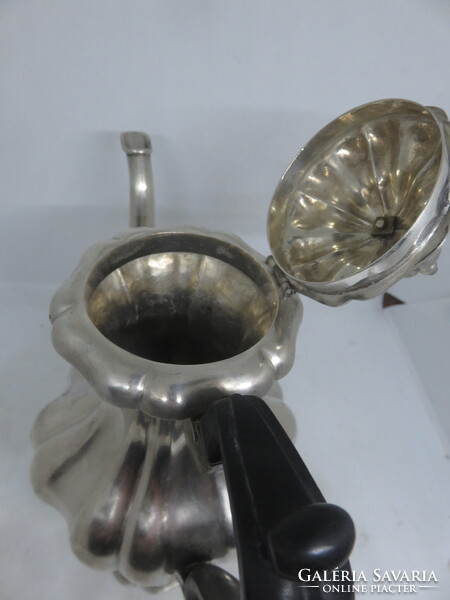 13 latos antik ezüst kávés kanna Brassó, 1850 körül