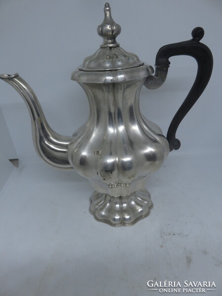 13 latos antik ezüst kávés kanna Brassó, 1850 körül