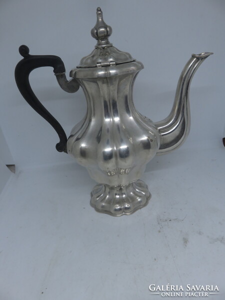 13 latos antik ezüst kávés kanna Brassó, 1850 körül