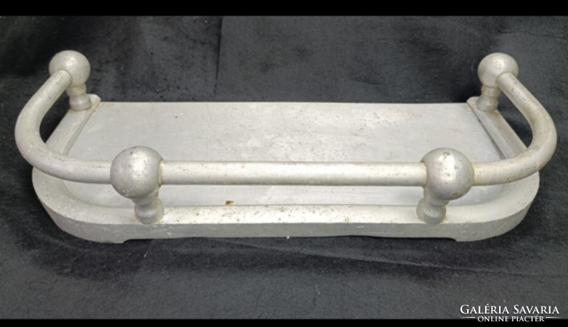 Retro alumínium szikrafogó ,kandalló cserépkályha ,parázsfogó . 1960