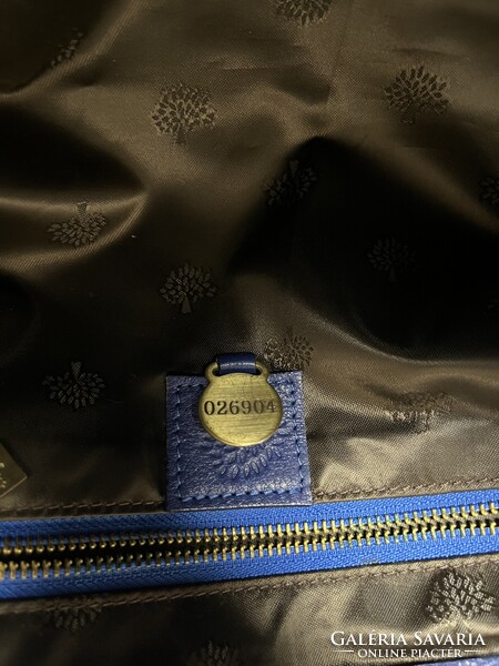 Mulberry - Alexa Pigment Blue sorszámozott női bőr válltáska