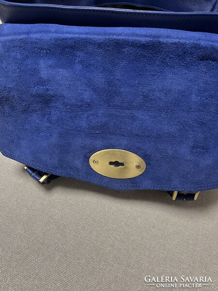 Mulberry - Alexa Pigment Blue sorszámozott női bőr válltáska