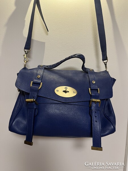 Mulberry - Alexa Pigment Blue sorszámozott női bőr válltáska