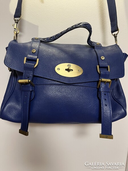 Mulberry - Alexa Pigment Blue sorszámozott női bőr válltáska