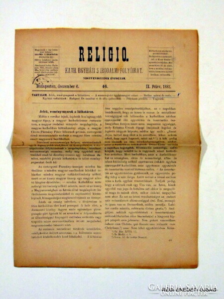 1882 december 6  /  RELIGIO.  /  Ssz.:  4564