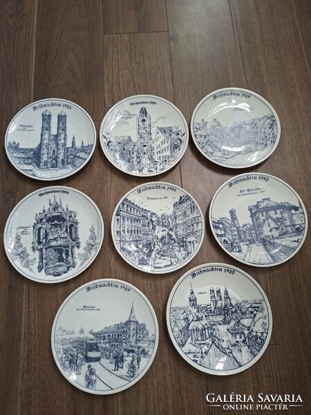 Német falitányér 8db