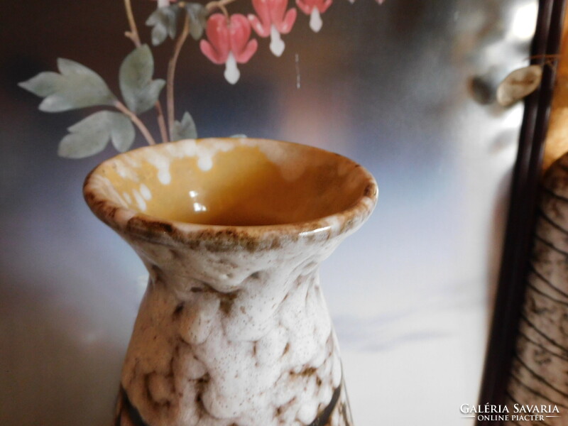 Hódmezővásárhelyi Majolika retro padlóváza 40.5 cm