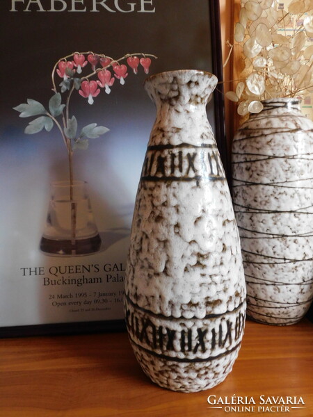 Hódmezővásárhelyi Majolika retro padlóváza 40.5 cm