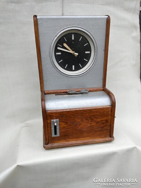 Mechanikus blokkoló óra, 1940-50-es évek. Nagyon szép állapotú, ritkaság.