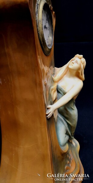 DT/479 – Bernard Bloch Manufaktúra – Gyönyörű szecessziós asztali-, kandalló óra