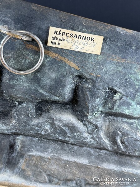 Olcsai Kiss Zoltán : Hajtók című Képcsarnokos bronz fali képe