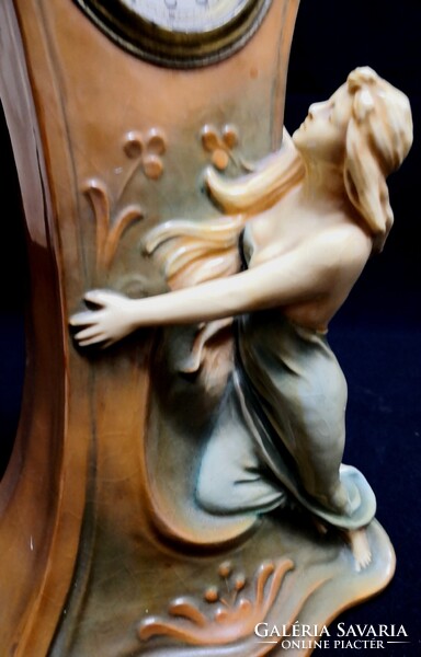 DT/479 – Bernard Bloch Manufaktúra – Gyönyörű szecessziós asztali-, kandalló óra